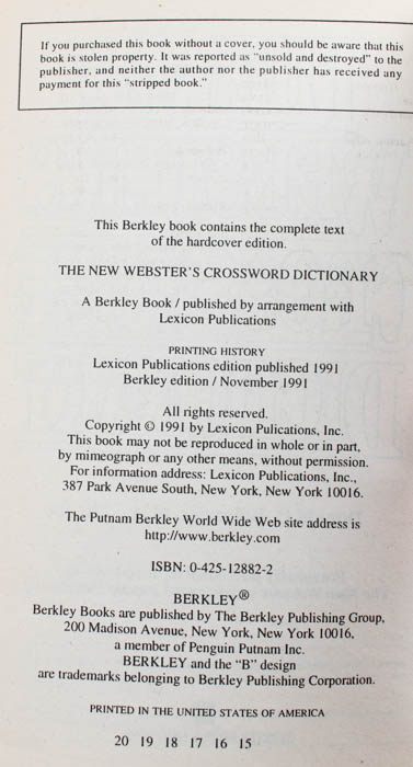 Dictionary Assortment