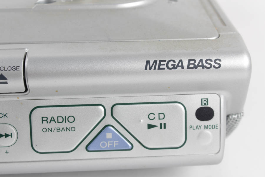 Sony Mega Bass Radio/CD Player and Assortment of CDs