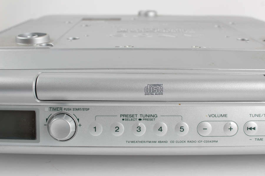 Sony Mega Bass Radio/CD Player and Assortment of CDs