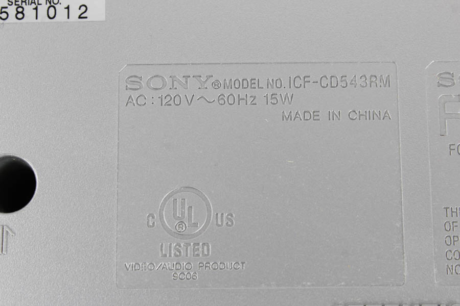 Sony Mega Bass Radio/CD Player and Assortment of CDs