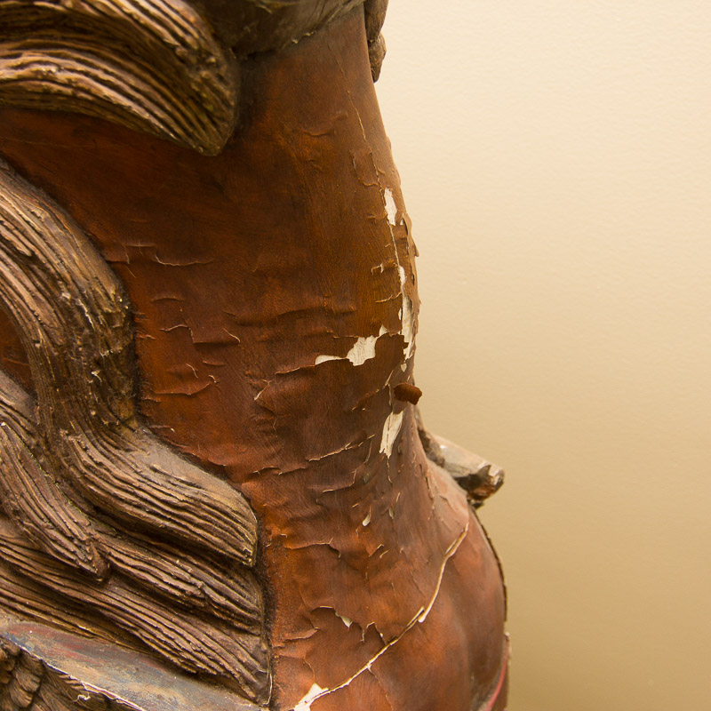 Vintage Hand Carved Dentzel Carousel Flag Horse Reproduction