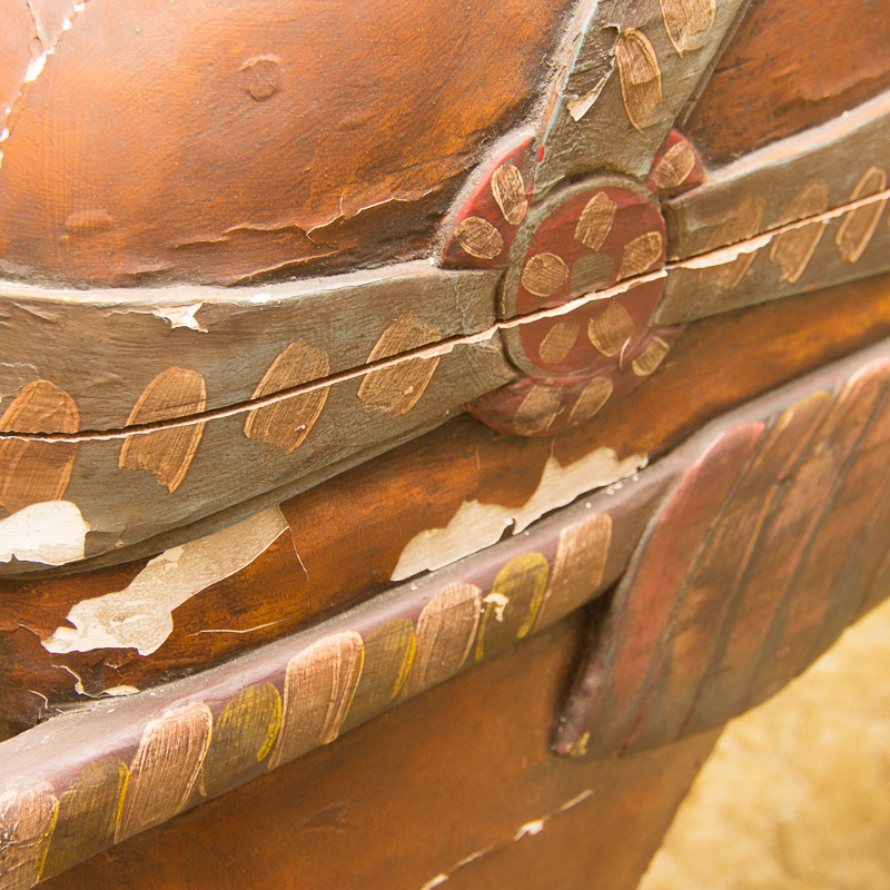 Vintage Hand Carved Dentzel Carousel Flag Horse Reproduction