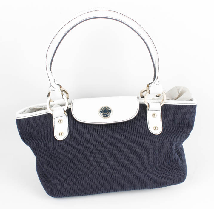 White and Navy Handbag Assortment