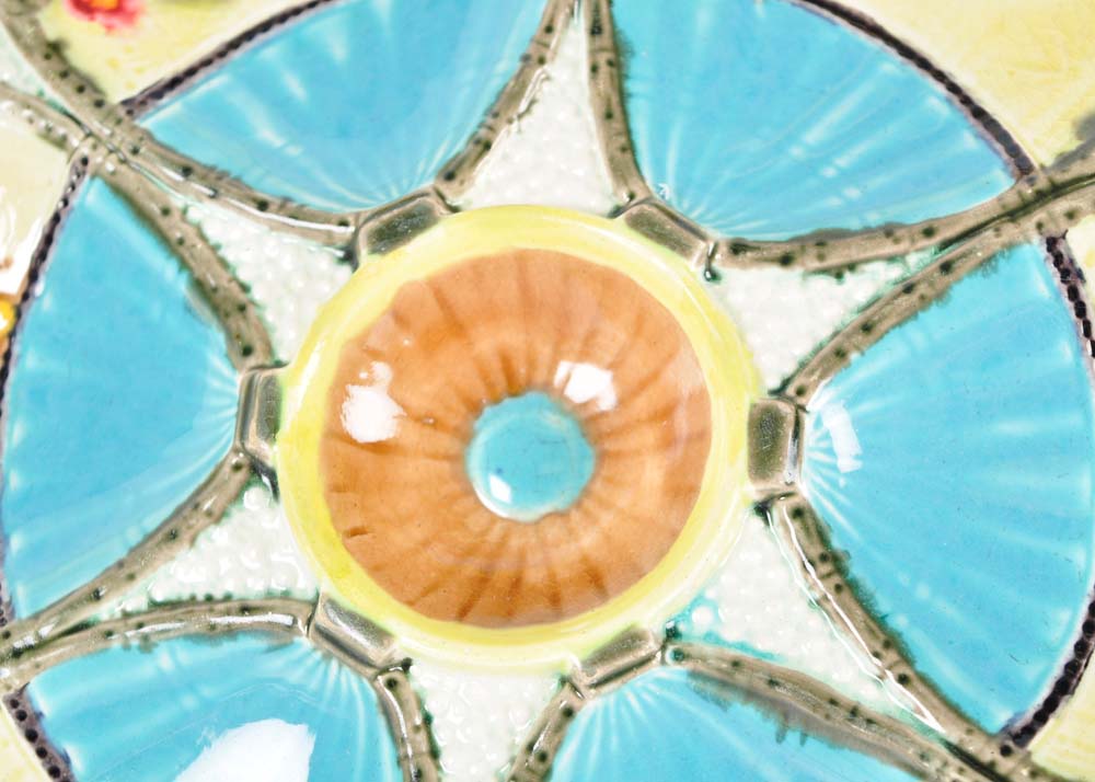 Majolica Oyster Plates