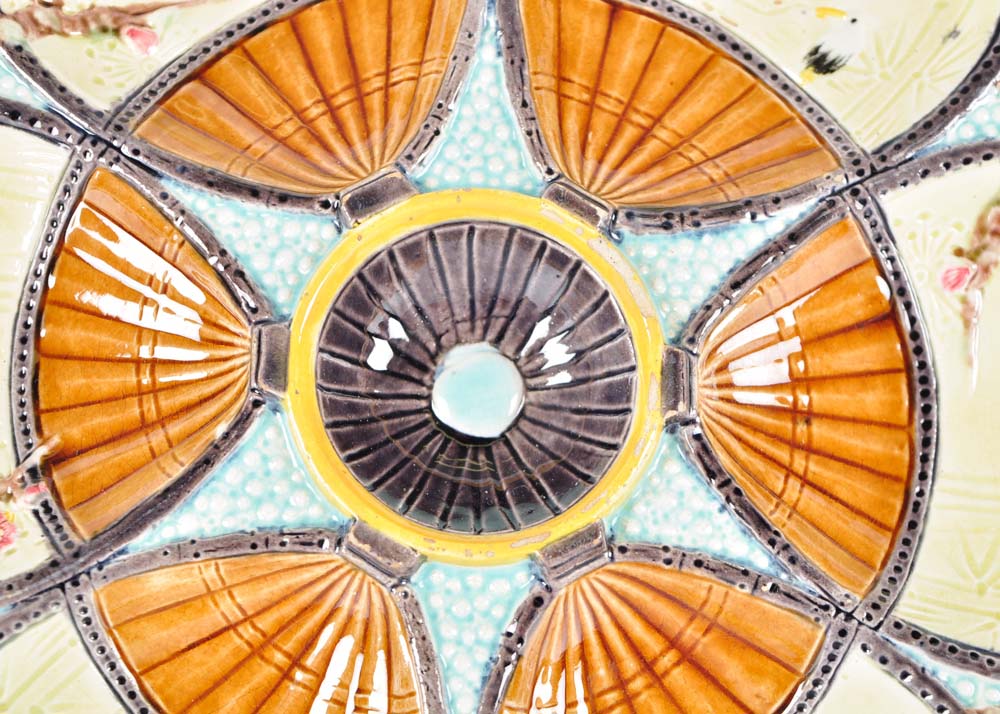 Majolica Oyster Plates