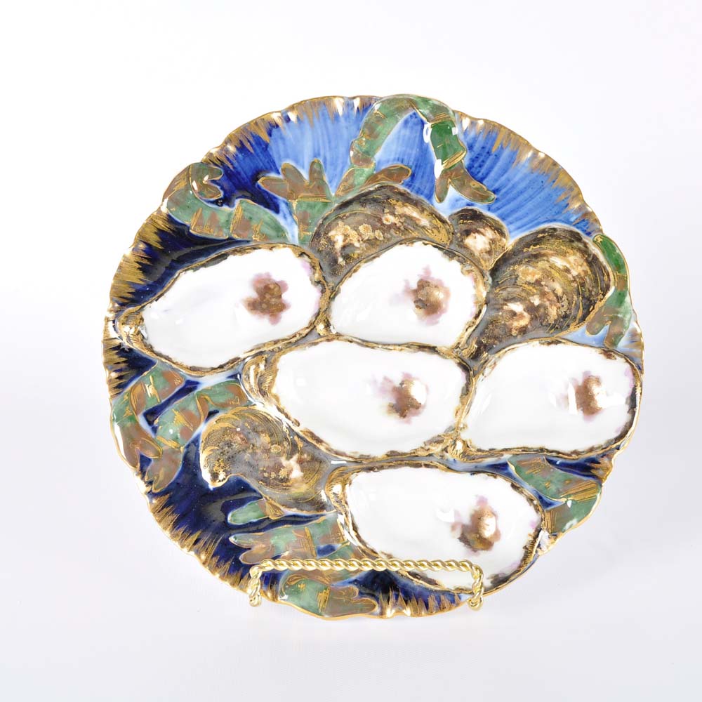 Signed Haviland Oyster Plate