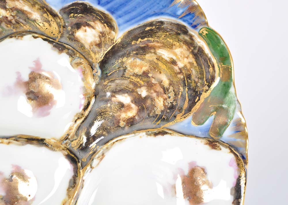 Signed Haviland Oyster Plate