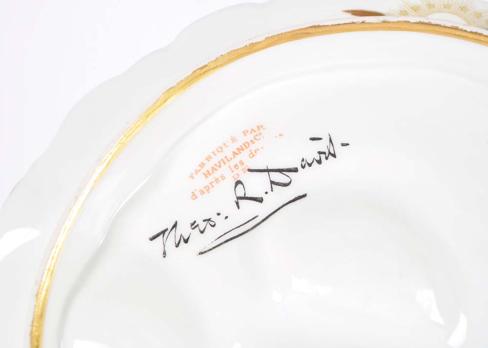 Signed Haviland Oyster Plate