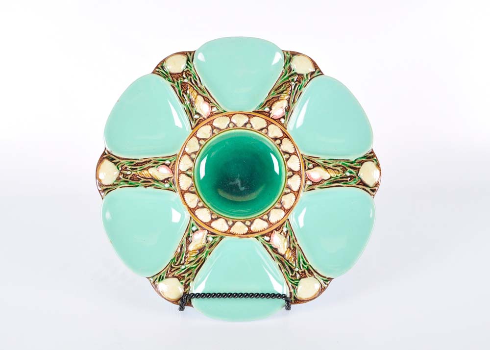 Majolica Oyster Plates
