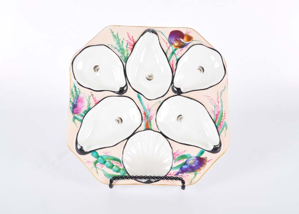 Limoges Oyster Plates