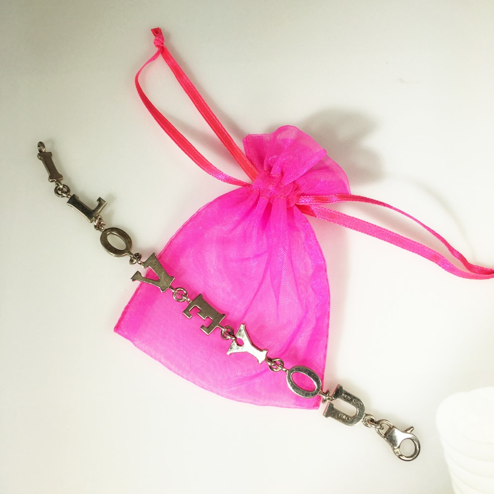 'I Love You' Sterling Silver Bracelet