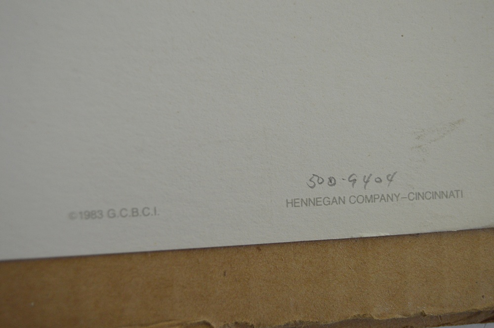 Signed Frank McElwain "Cincinnati Bicentennial Tall Stacks" Print