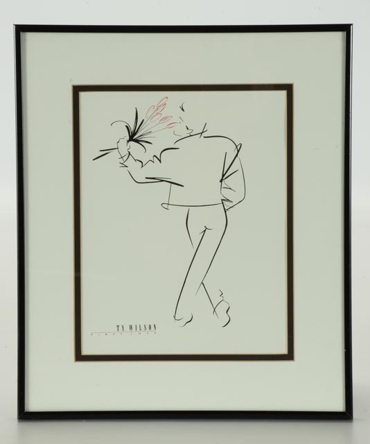 Pair of Ty Wilson Lithographs "Secrets" and "First Love"