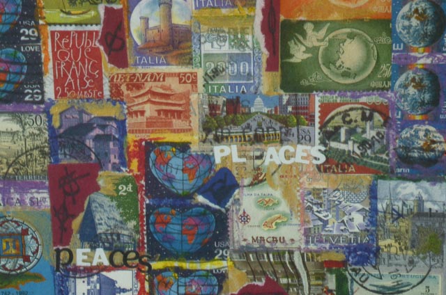 B.C. Gantner Offset Lithograph "Par Avion"