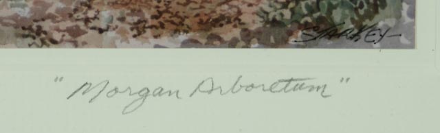 John Starkey Signed Photographic Reproduction of Watercolor "Sugar Shack"