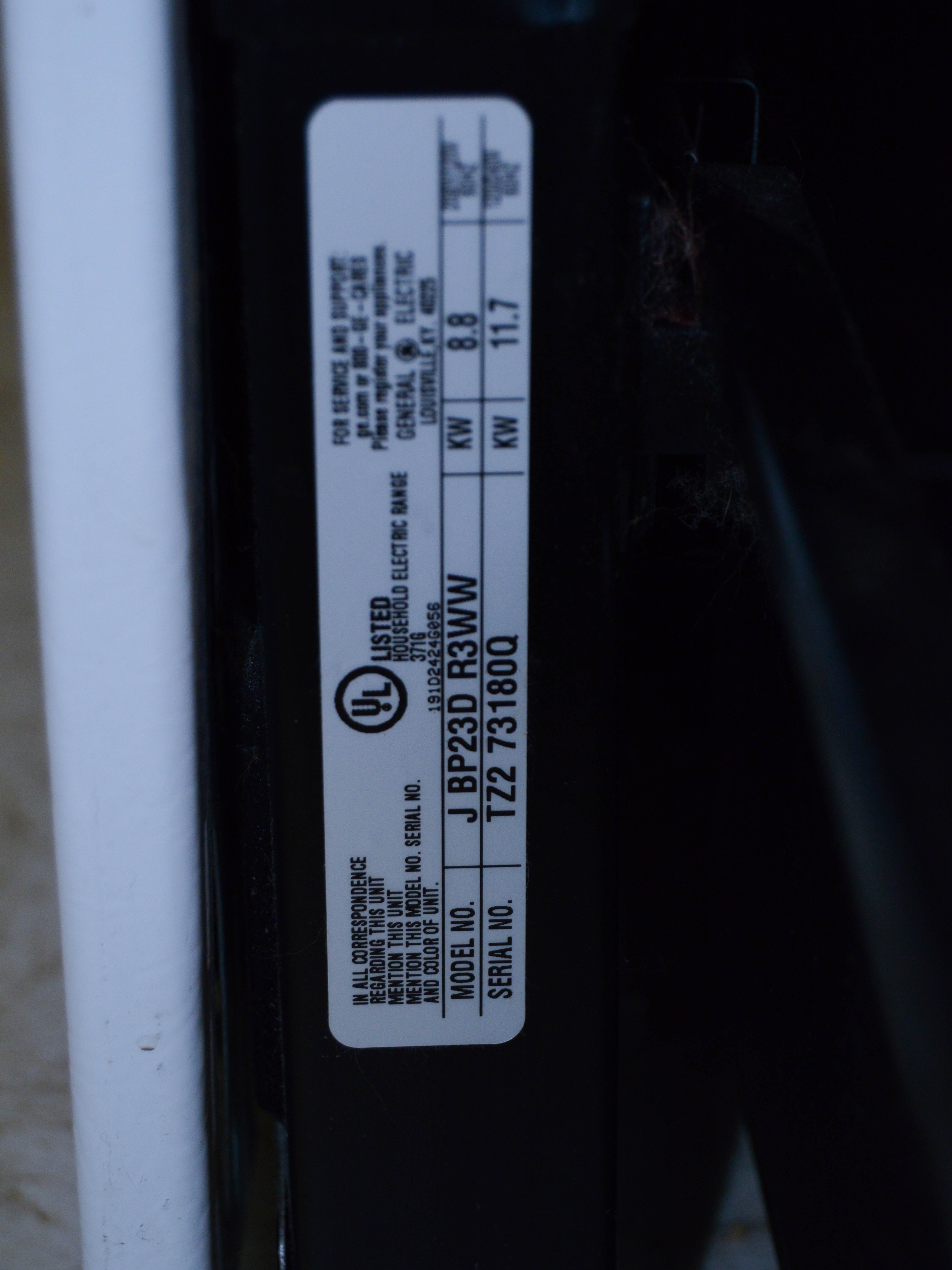 General Electric Electric Range