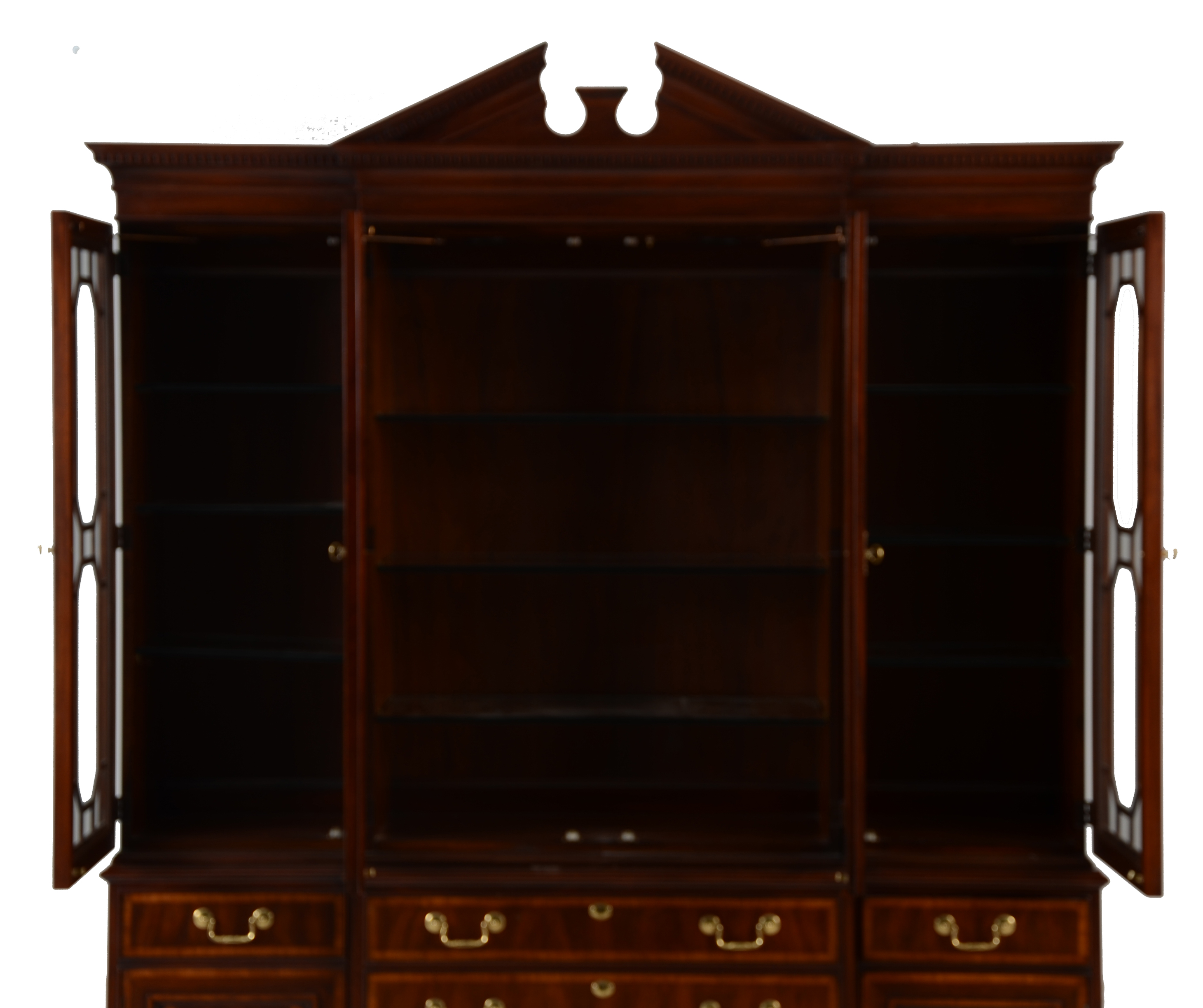 Mahogany Breakfront China Cabinet by White Furniture