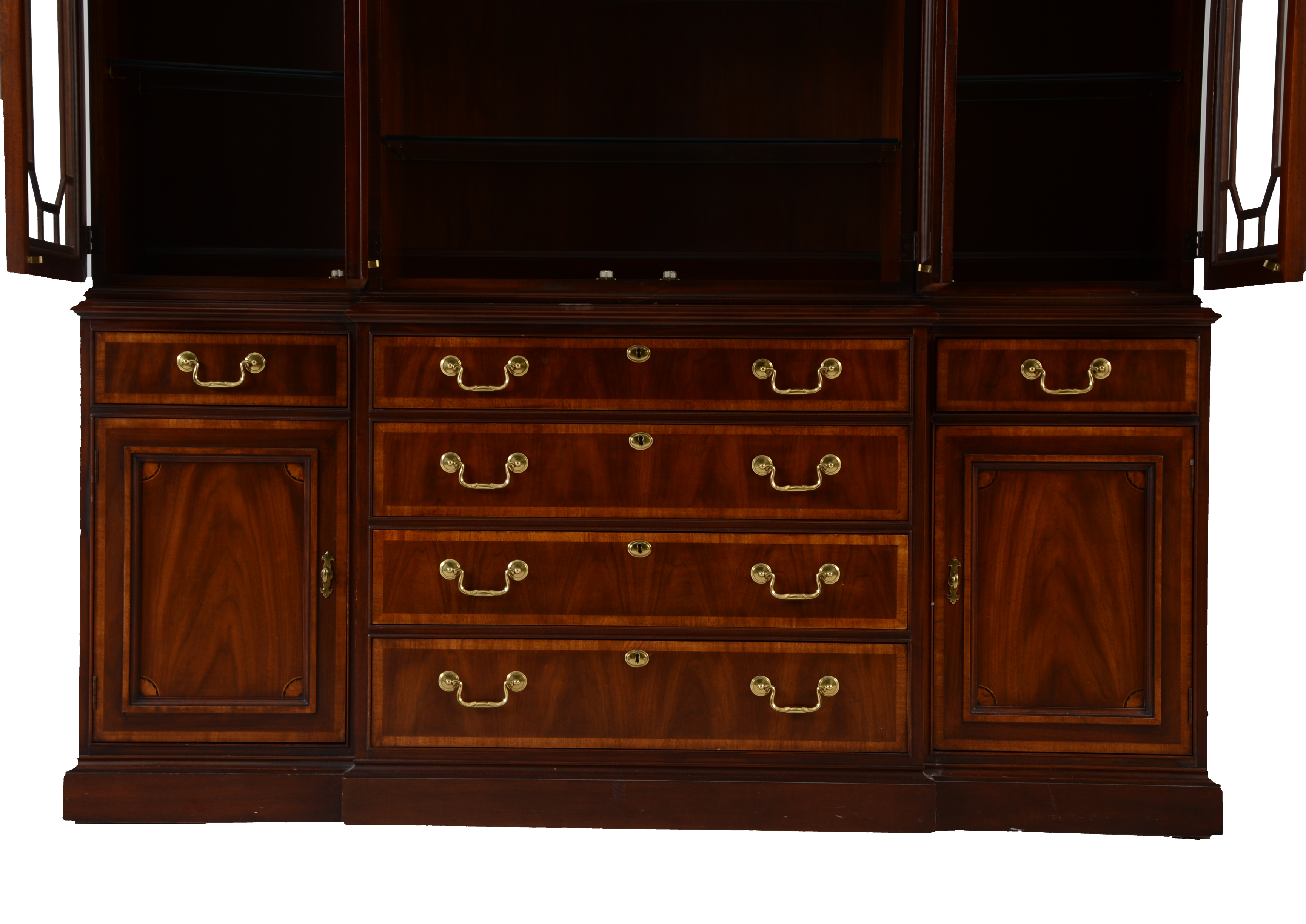 Mahogany Breakfront China Cabinet by White Furniture