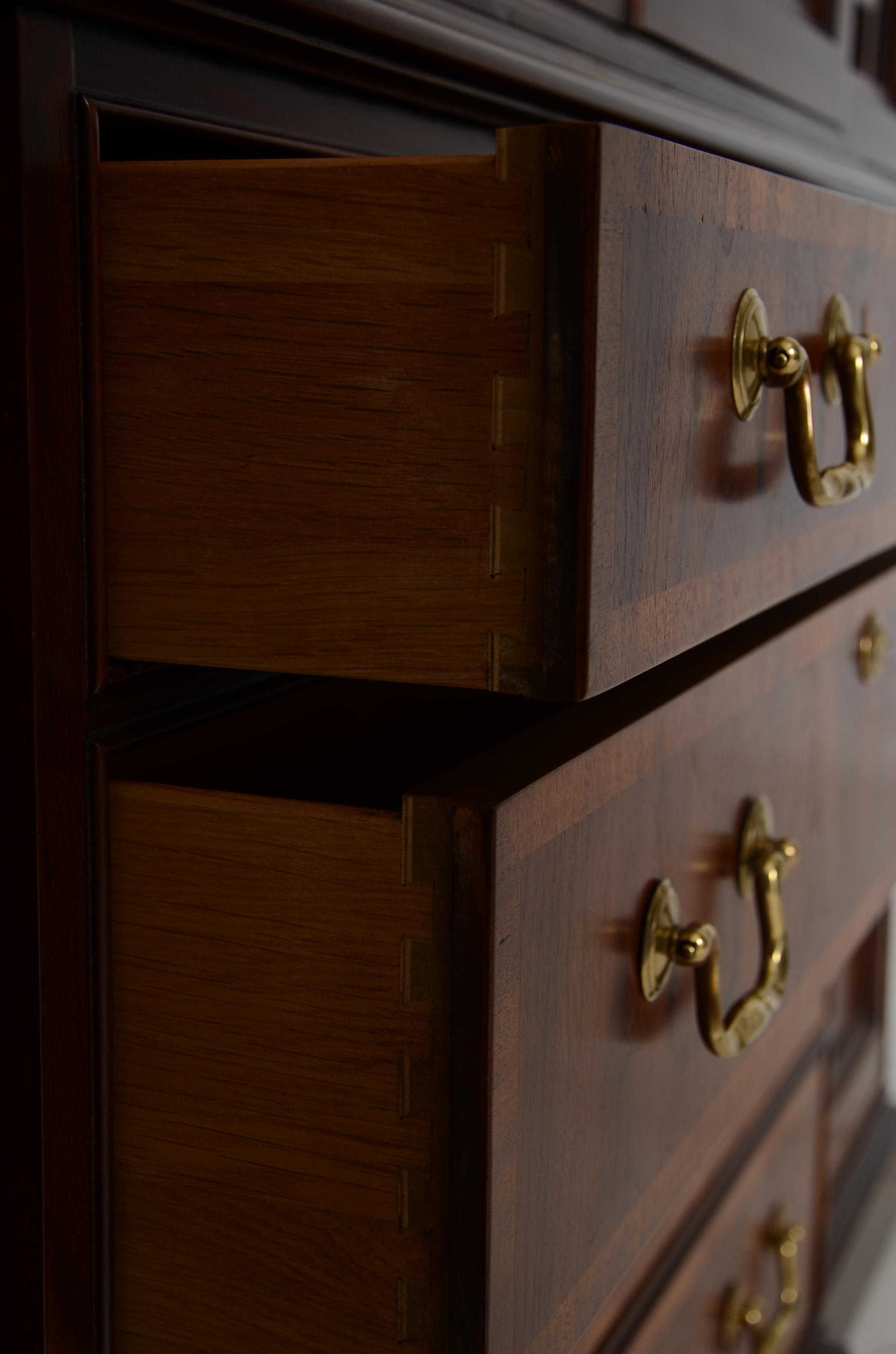 Mahogany Breakfront China Cabinet by White Furniture