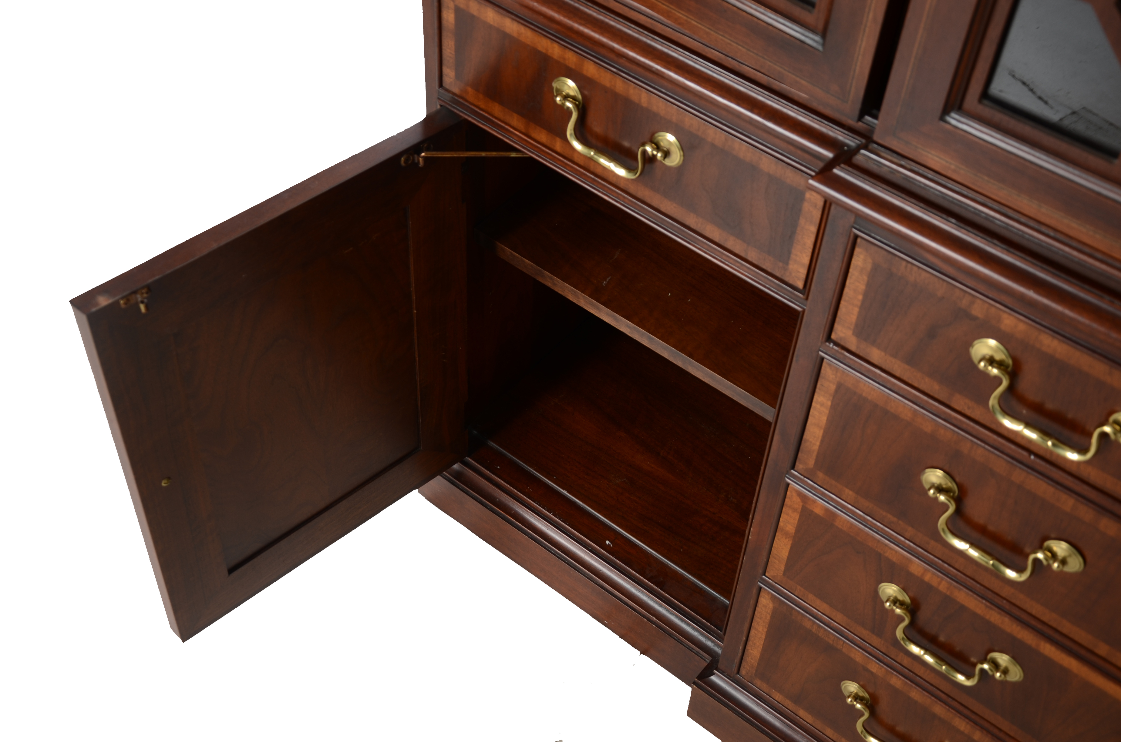 Mahogany Breakfront China Cabinet by White Furniture