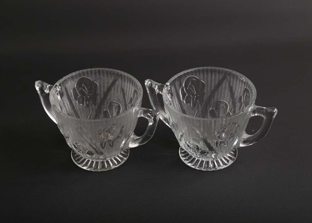 VIntage Glass Serving Pieces