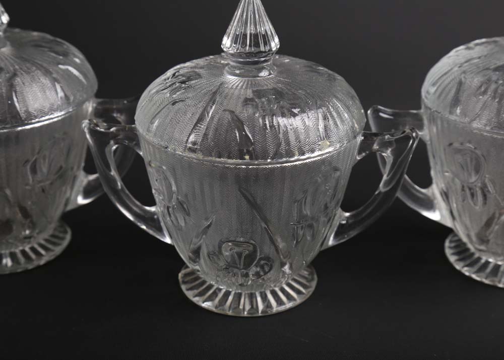 VIntage Glass Serving Pieces