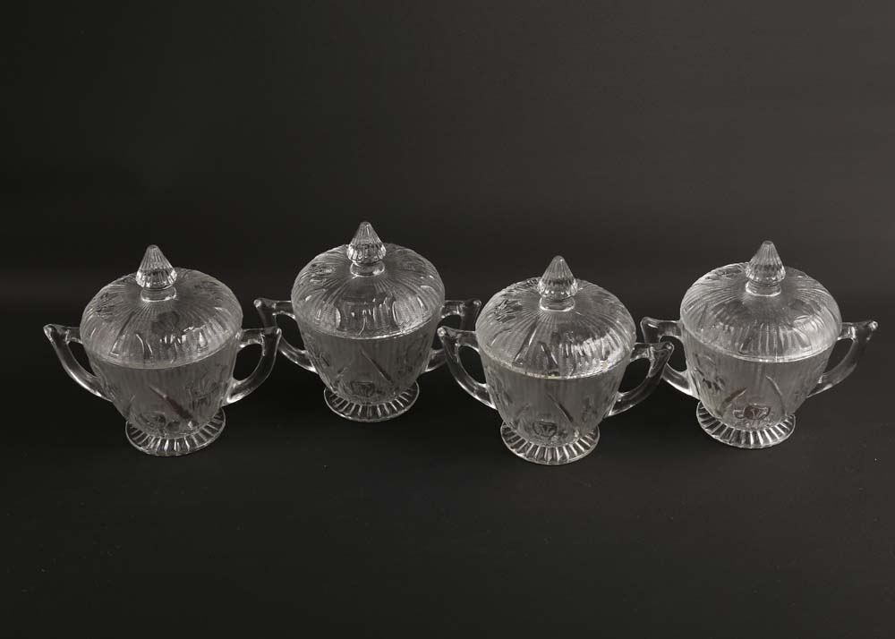 VIntage Glass Serving Pieces