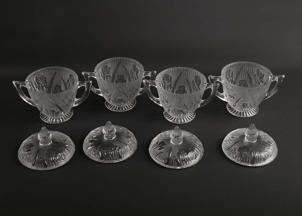 VIntage Glass Serving Pieces