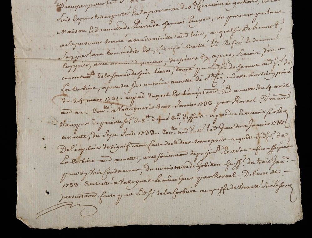 Two Early 18th Century French Handwritten Letters