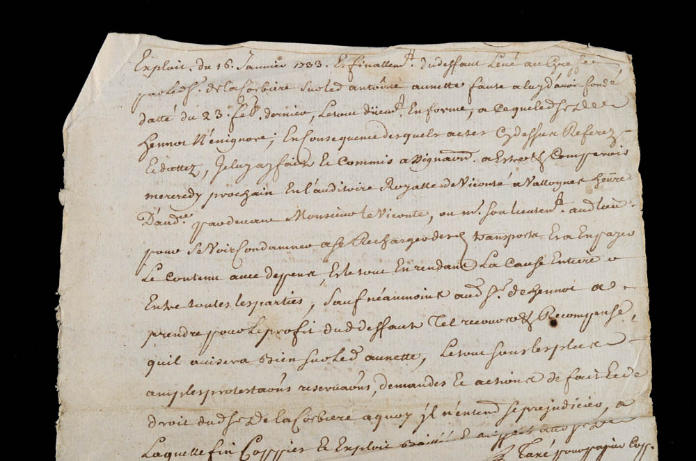 Two Early 18th Century French Handwritten Letters