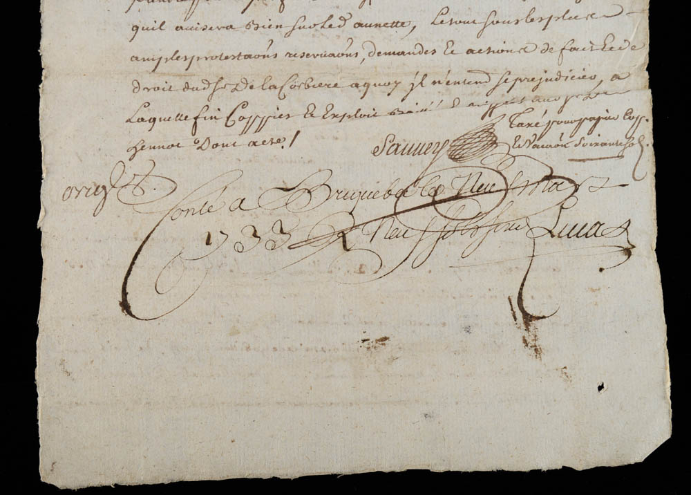 Two Early 18th Century French Handwritten Letters