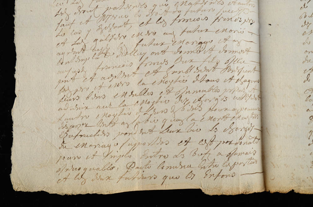 Two Early 18th Century French Handwritten Letters