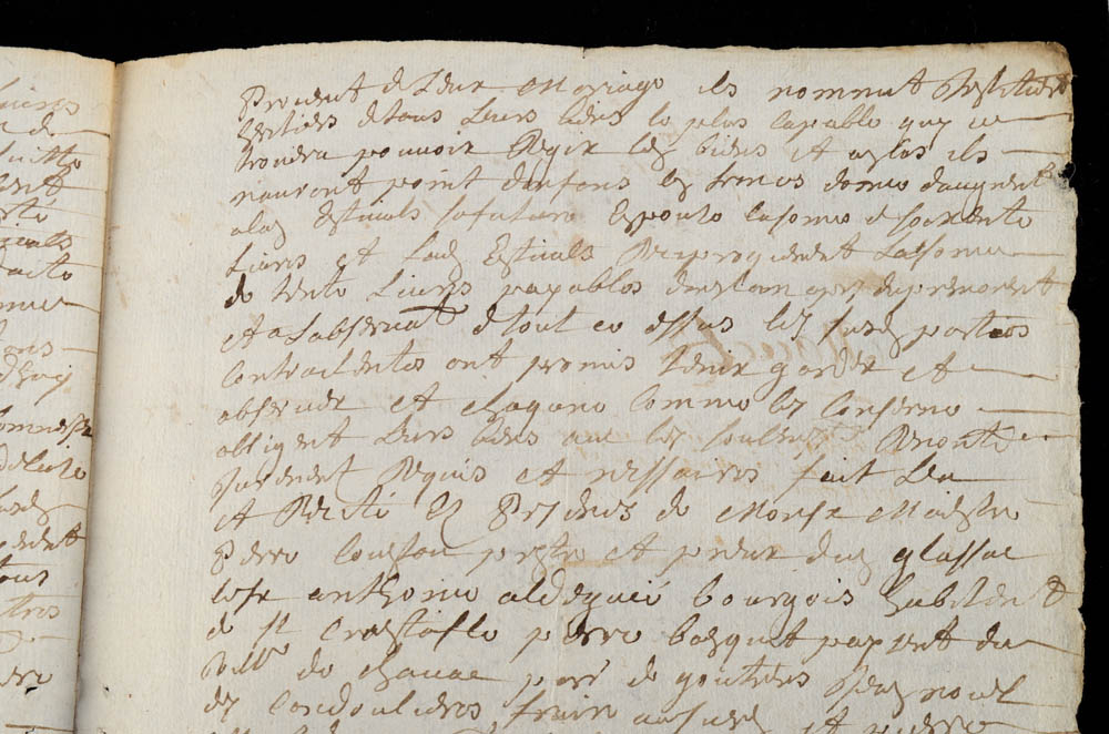 Two Early 18th Century French Handwritten Letters