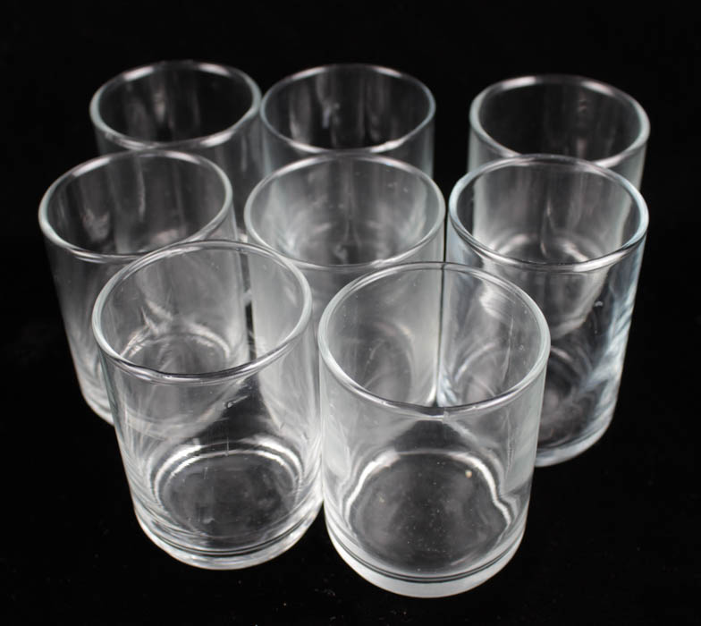 Assortment of Glass Votive Candle Holders