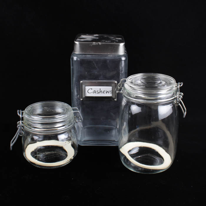 Glass Storage Jar Assortment