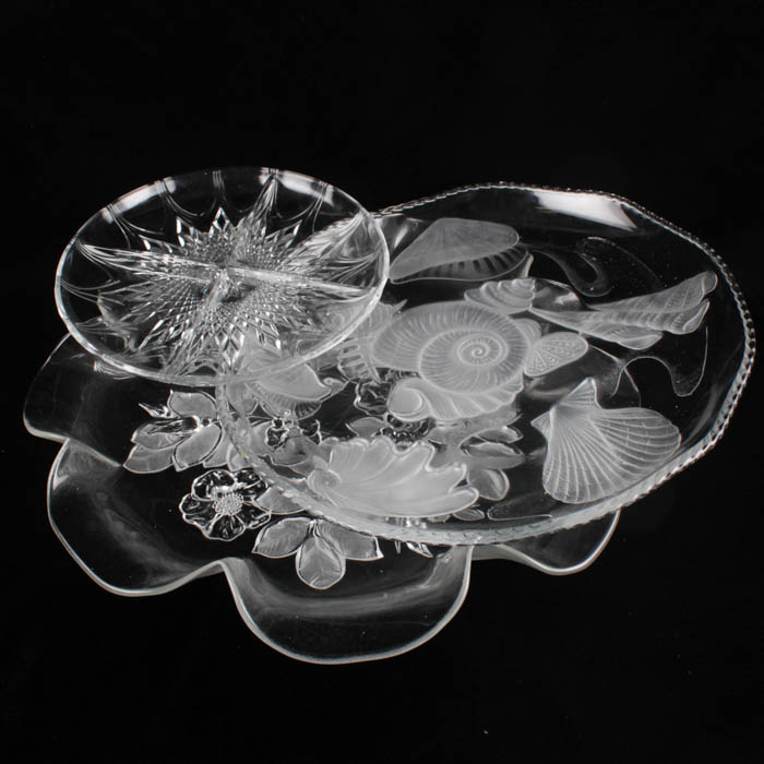 Glass Serving Platter Assortment