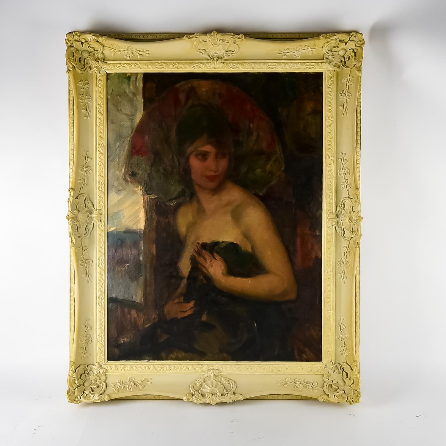 Attributed to Philip Hermogenes Calderon Oil on Canvas Painting