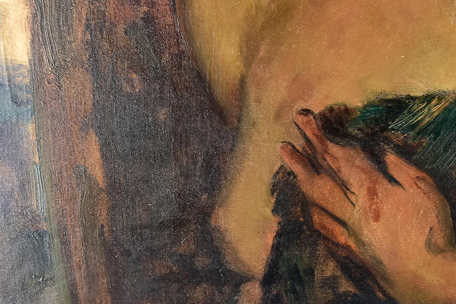 Attributed to Philip Hermogenes Calderon Oil on Canvas Painting