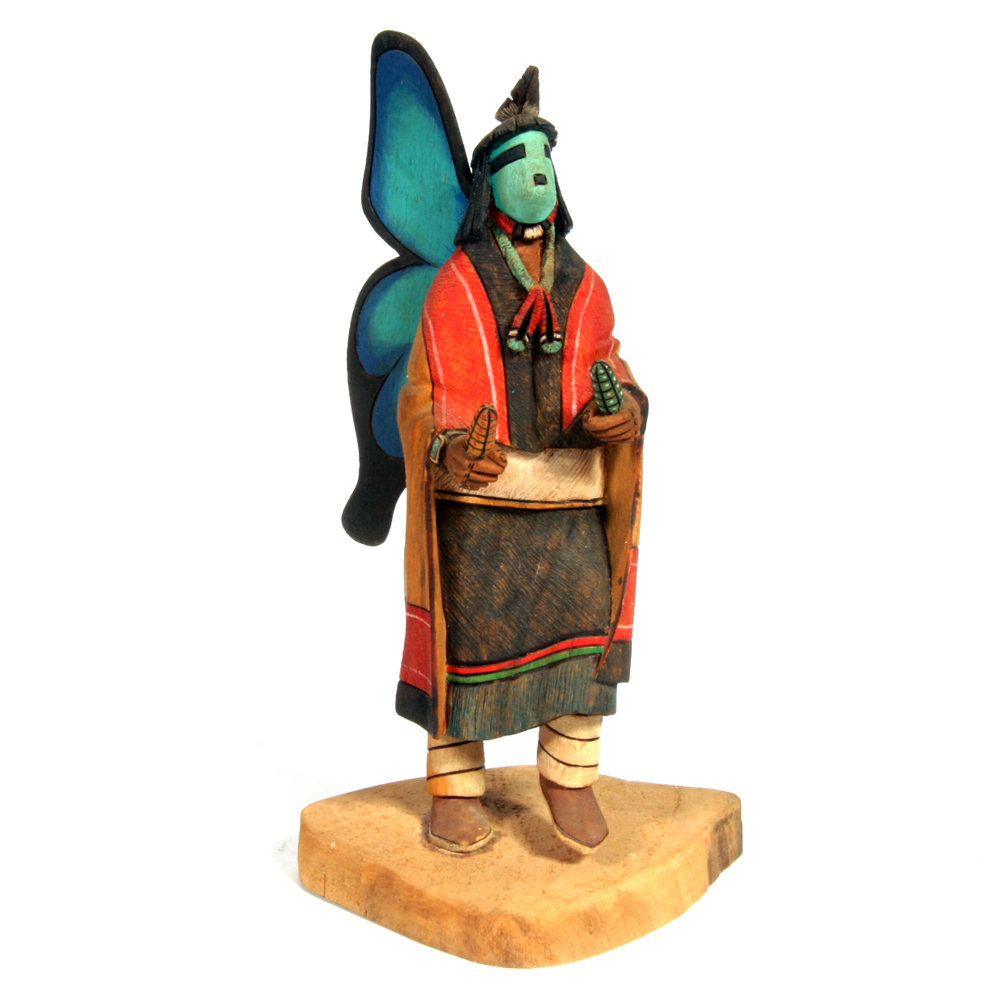 D. Harvey Signed "Butterfly Woman" Hopi Kachina Doll Sculpture