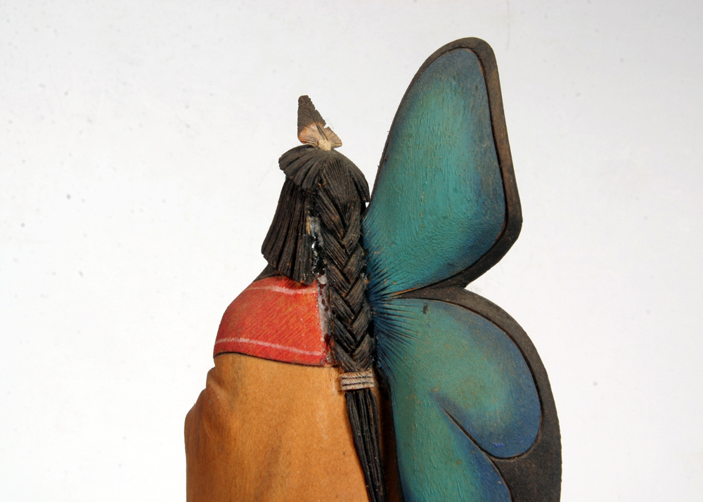 D. Harvey Signed "Butterfly Woman" Hopi Kachina Doll Sculpture