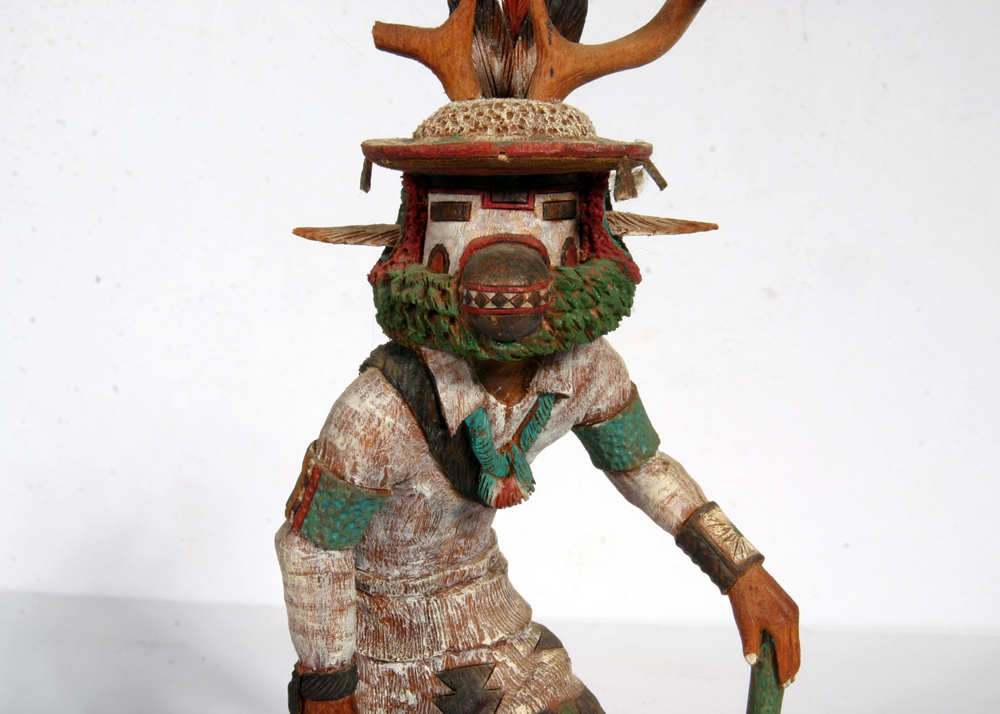 Keith Torres Deer Hopi Kachina Doll Sculpture