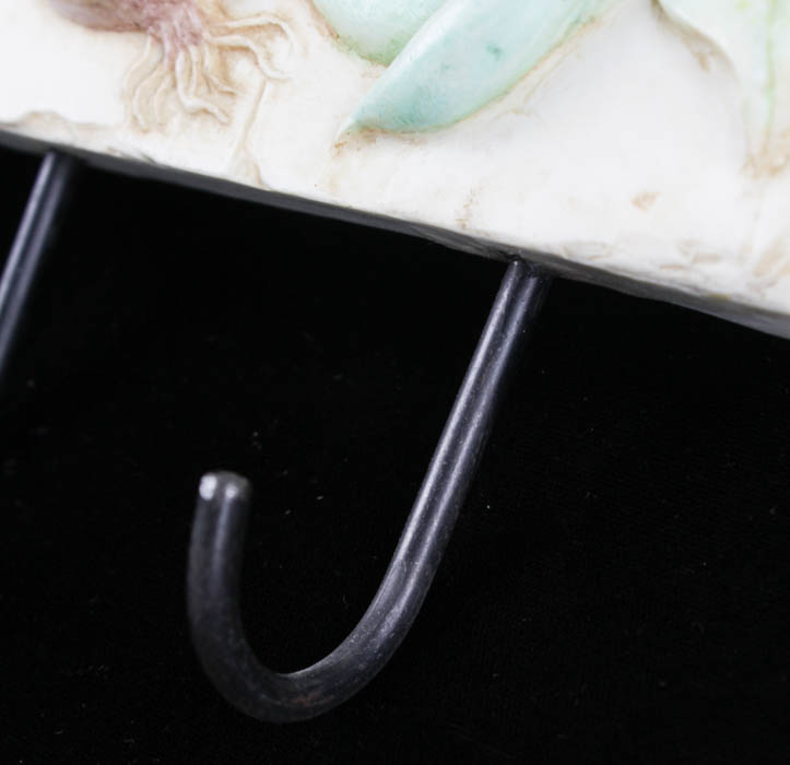 Handcasted China Kitchen Hook and Wooden Letter Holder