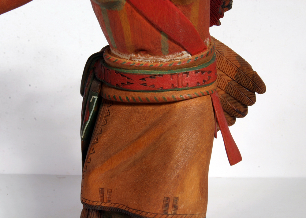 W.M. Koots "Kawa-hu" Signed Eagle Dancer Kachina Doll Sculpture