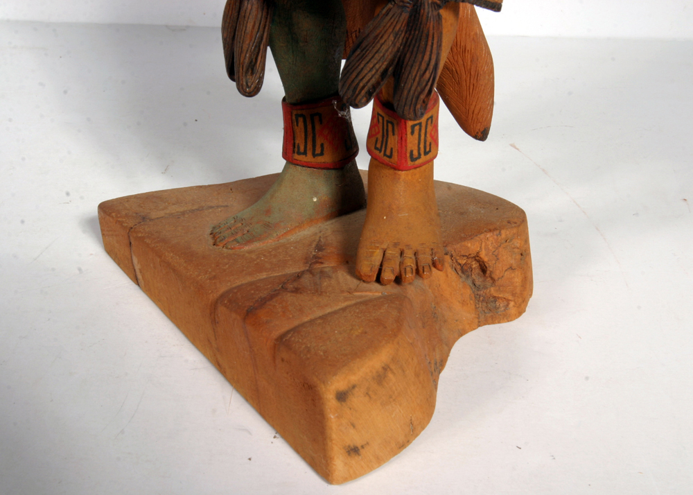 W.M. Koots "Kawa-hu" Signed Eagle Dancer Kachina Doll Sculpture