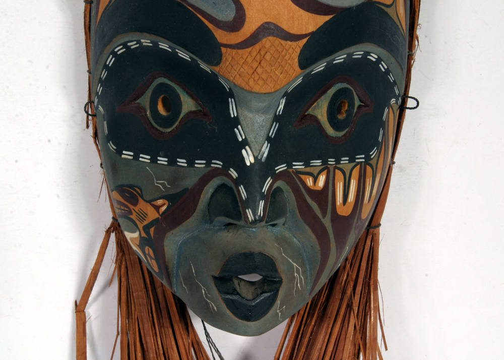 T. Enoch Corson Lummi Carved Wood Mask