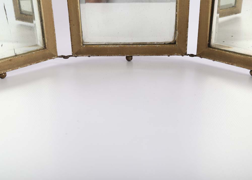 Vintage Tri-Fold Vanity Mirror