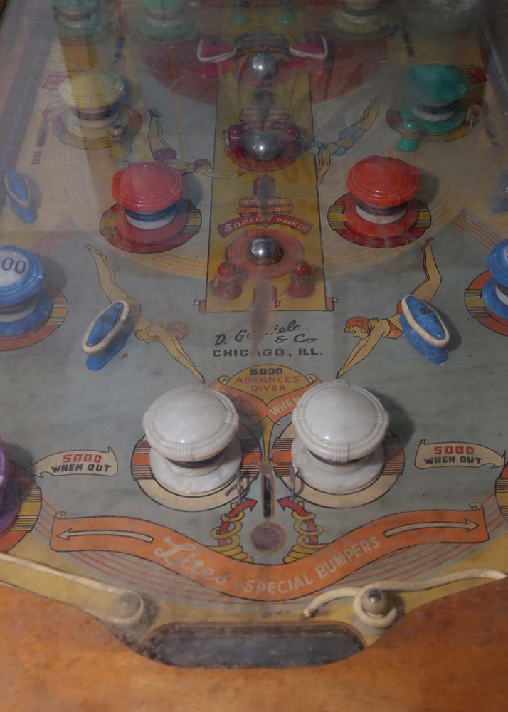 Vintage Gottlieb & Co. Wooden "Maisie" Pinball Machine