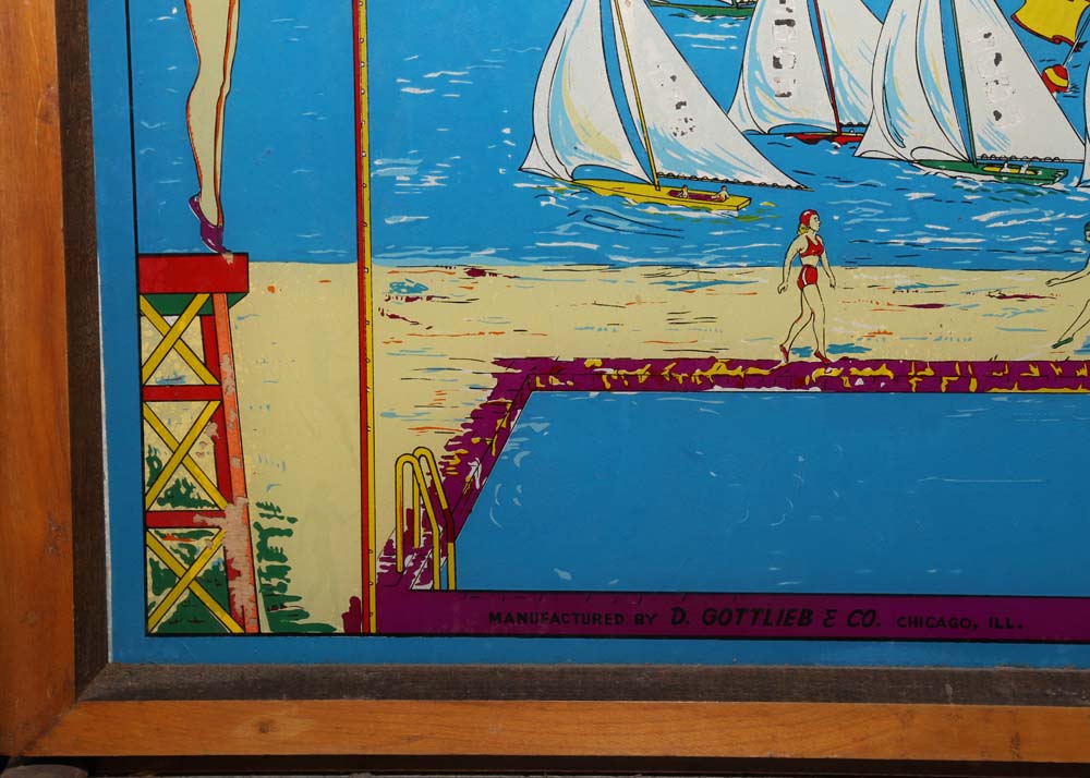 Vintage Gottlieb & Co. Wooden "Maisie" Pinball Machine