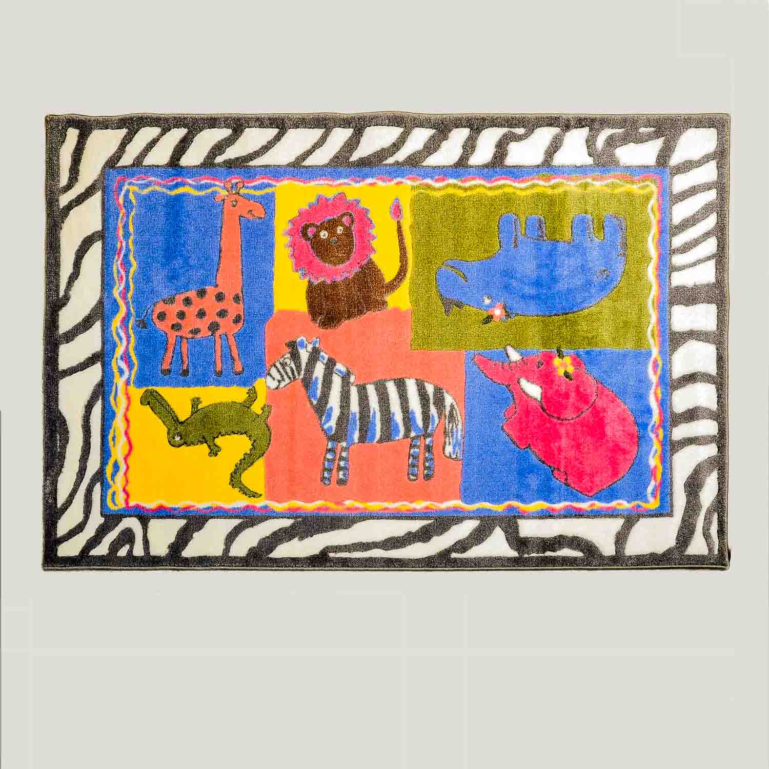 California Kids "Zoo Friends" Area Rug