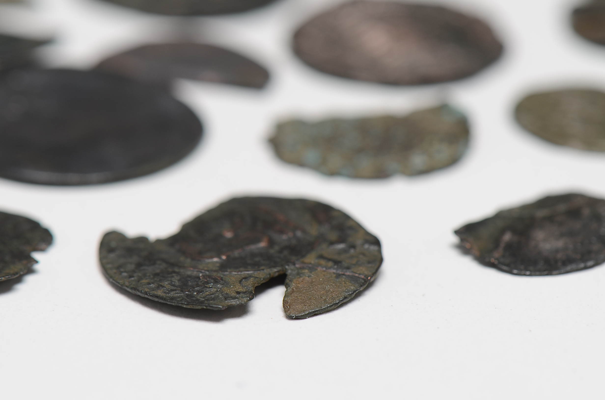 Lot of Medieval Spanish Coins and Fragments